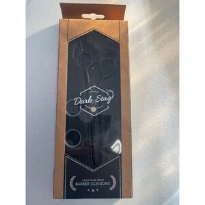 Dark Stag DSO Offset Black and Gold 7 inch Japanese Steel Barber Scissors DSO7.0